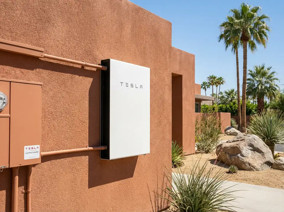 Solar-powered desert property in the Coachella Valley